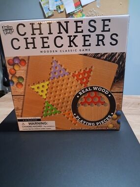 Anker Play Chinese Checkers Game - Black Box with Multicolor Marbles